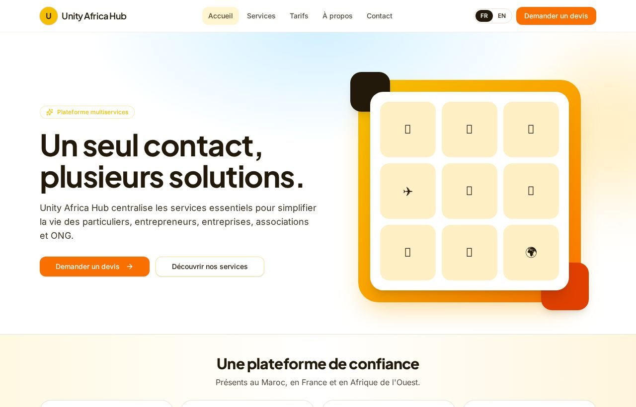 Accueil du site Africa Solutions Central